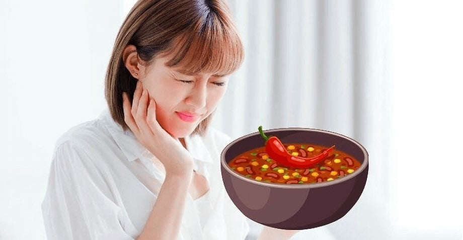 Avoid spicy food and stick to cold & soft diet